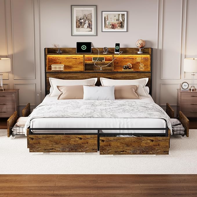 LARMACE King Size Bed Frame