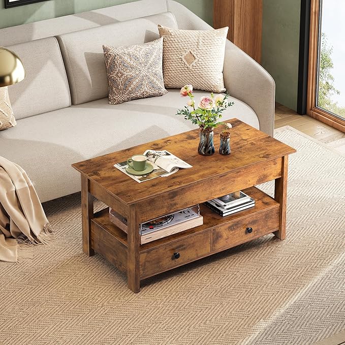 WLIVE Coffee Table, Lift Top Coffee Table
