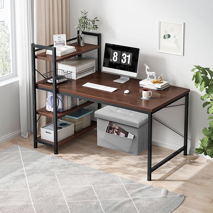 AmasSmile Storage Ottoman Folding Foot Rest Stool