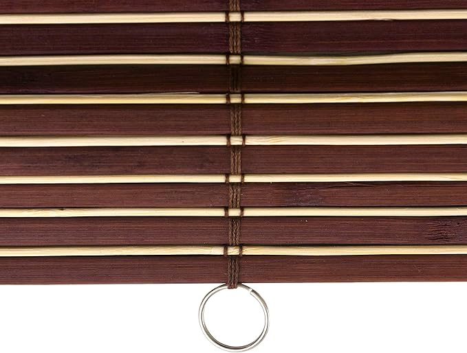 Red Lantern Bamboo Cordless Window Shade