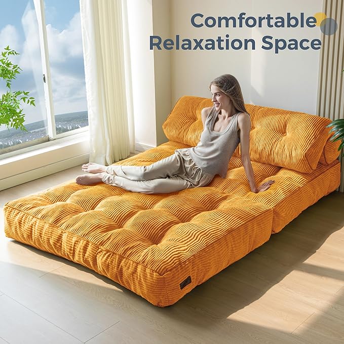 MAXYOYO Folding Sofa Bed, Convertible Sleeper Chair