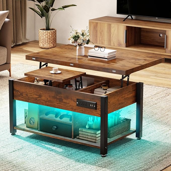 YITAHOME 4-in-1 Lift Top Coffee Table