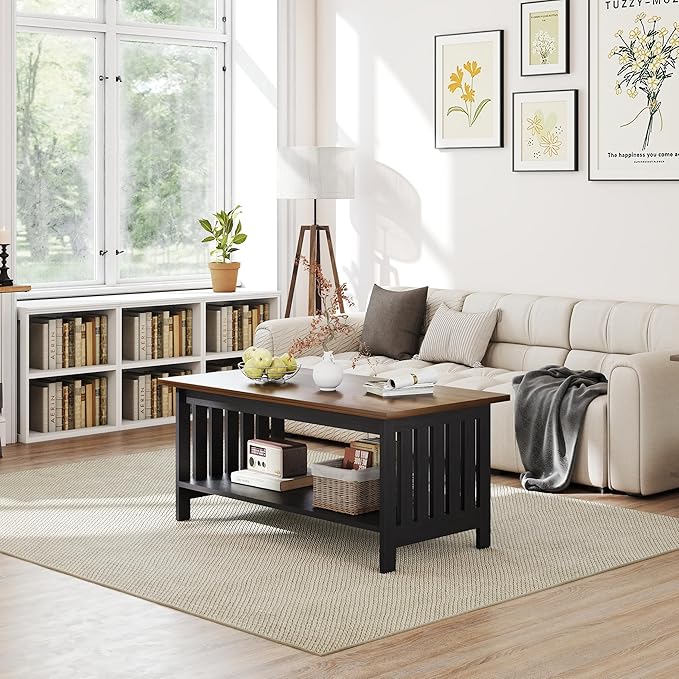 YOSHOOT 39.4" Farmhouse Coffee Table