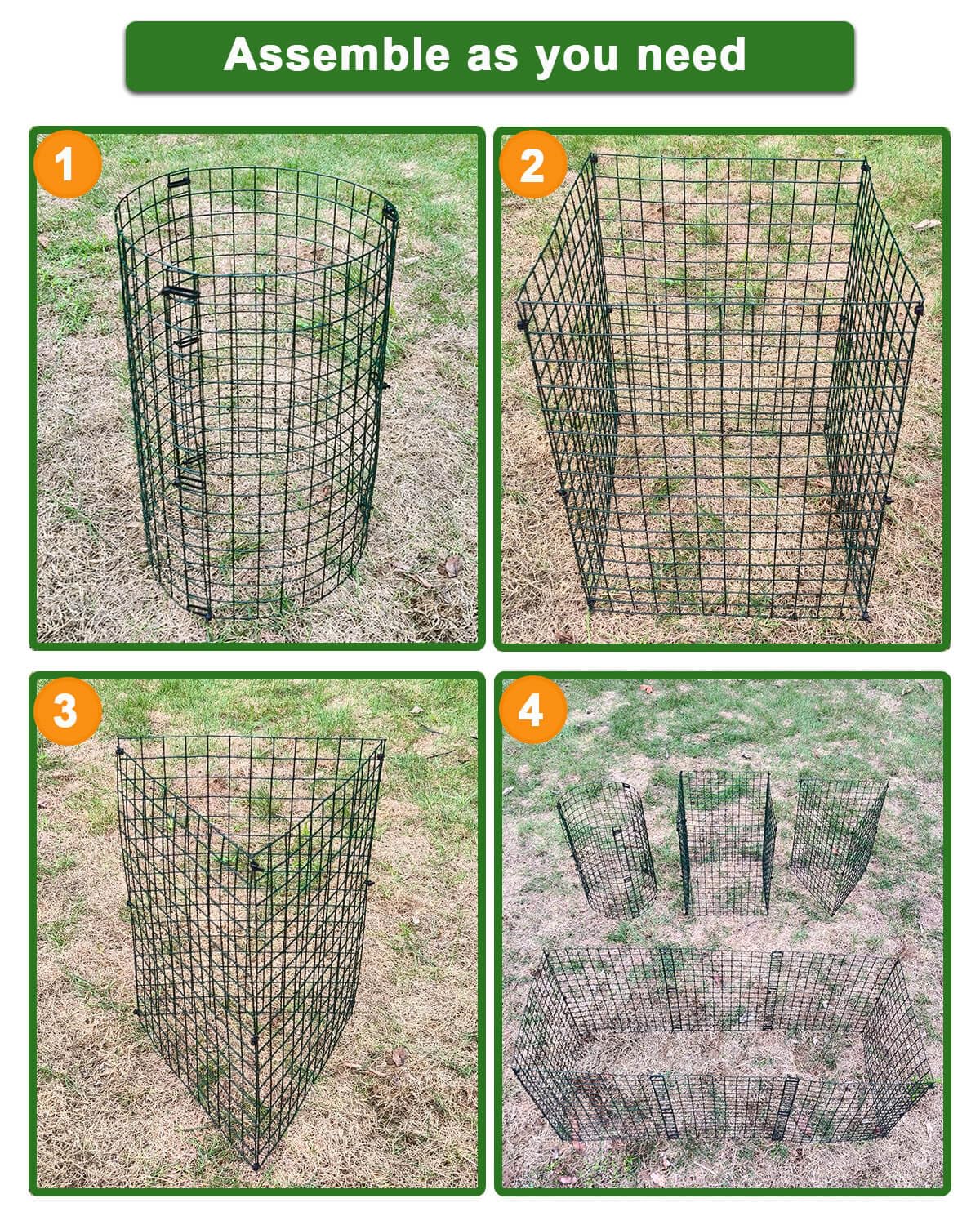 24Pcs Plant Protectors from Animals - Plant Cages for Outdoor Plants 11.8"x15.8" Metal Mesh Garden Protector for Flowers, Vegetables, to Stop Rabbits, Chickens and Squirrels