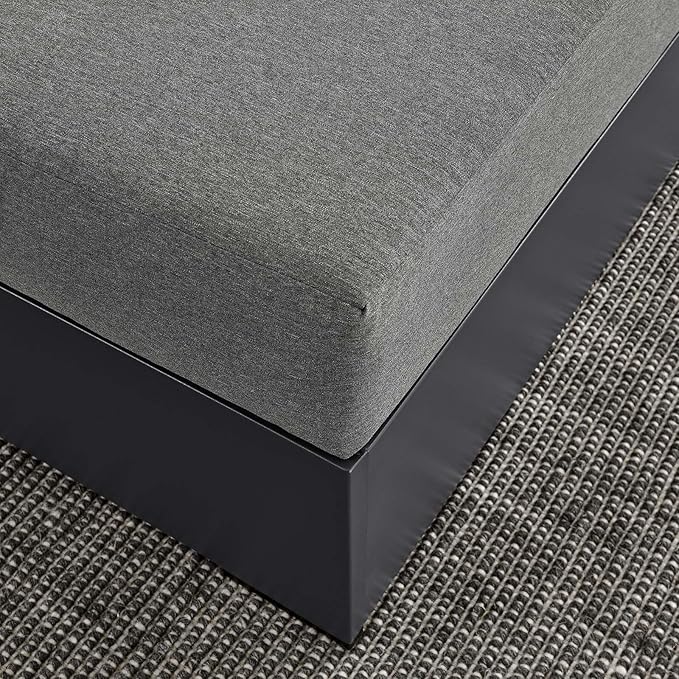 Modway Tahoe Aluminum Ottoman in Gray Charcoal