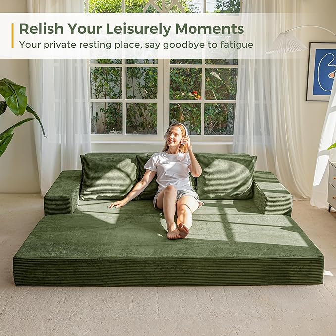 MAXYOYO Convertible Sofa Bed, Folding Sleeper Chair