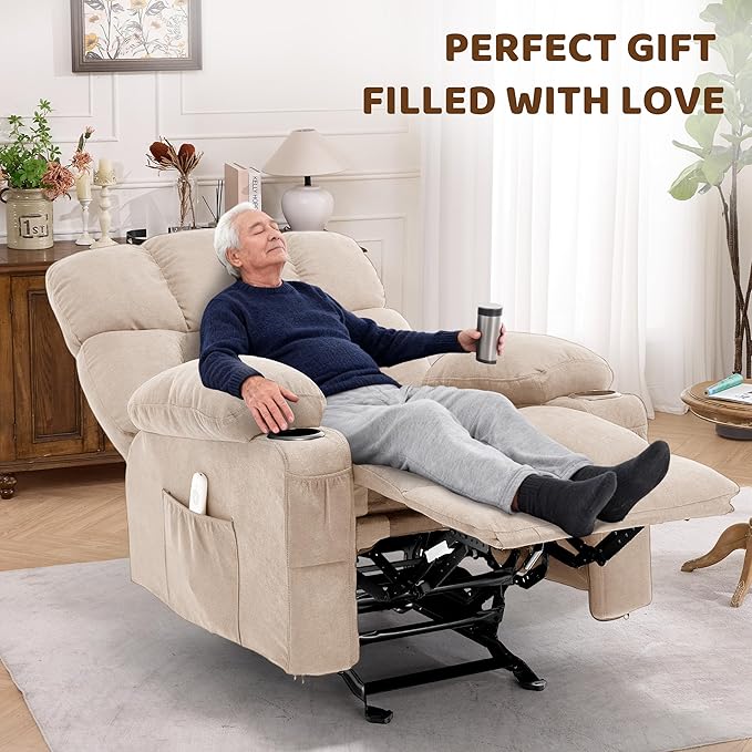 Massage Rocking Recliner Chair, Ergonomic Recliners Sofa