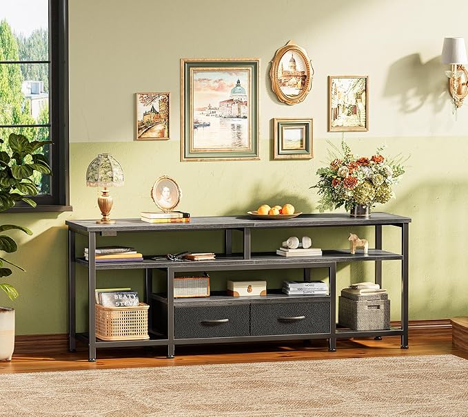 Huuger TV Stand for 55 60 Inch TV, Entertainment Center