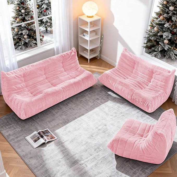 Bean Bag Loveseat Chair Big Sofa Beanbag Chair