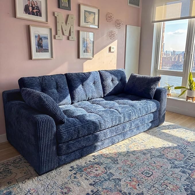 Homkdom 3 Seater Boneless Couch