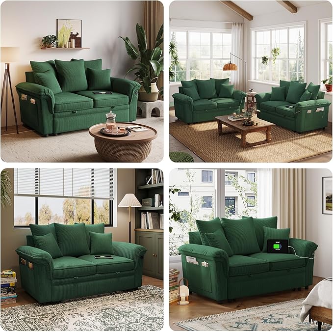 LINSY HOME Sectional Loveseat Sofa