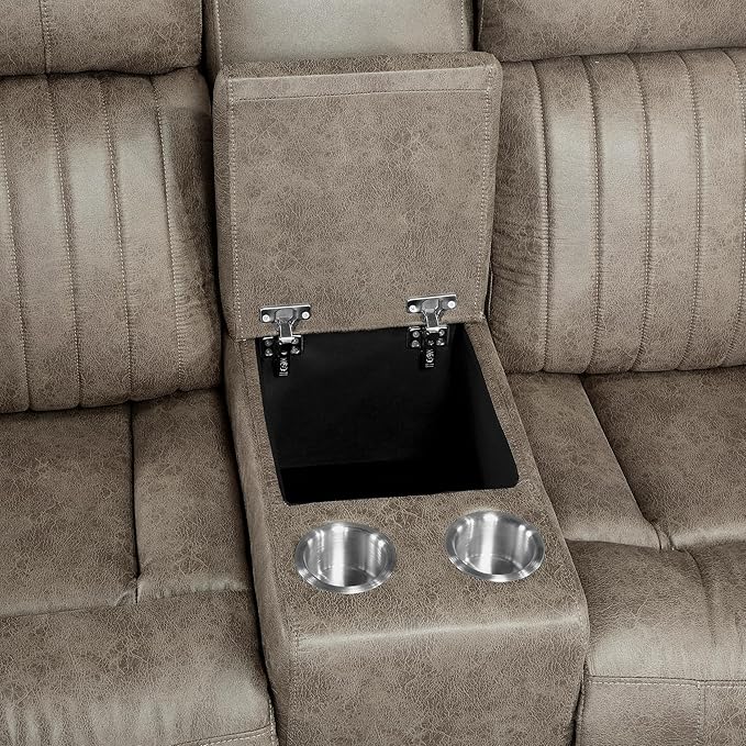 Lexicon 74" W Manual Double Reclining Loveseat