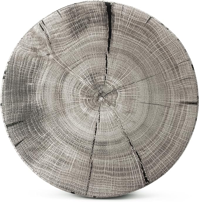 Sorbus Tree Stump Stool, Storage Ottoman 15 Inch Fake Tree Stumps Log Stool