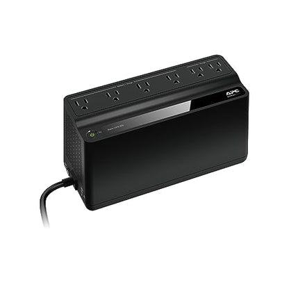 APC UPS Battery Backup Surge Protector, 425VA Backup Battery Power Supply, BE425M, Black