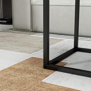 Nesting Table Set of 3 Side Tables, Modern Coffee Table Stacking End Table