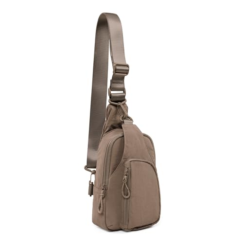 ODODOS Daily Sling Bag with Adjustable Straps Crossbody Chest Bag Lightweight Small Backpack for Casual Outdoor Traveling Hiking, Field