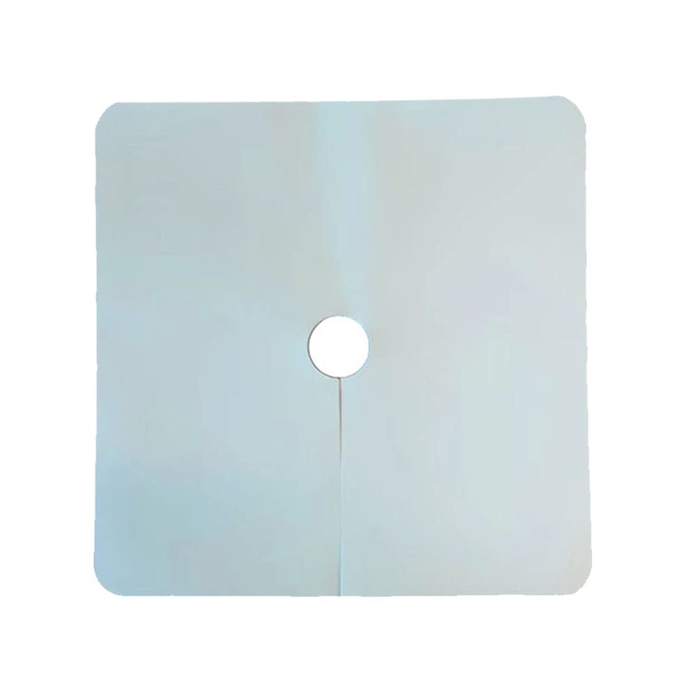 Plant Grow Lids for Pots and Rockwool Blocks (4'' x 4'' Square Block Covers - Packof 120, Black & White)