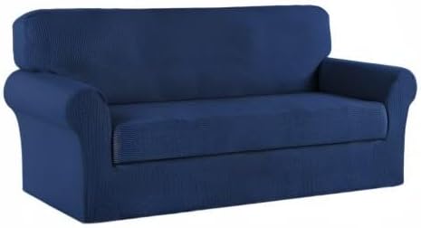 Turquoize Stretch Sofa Slipcover 2 Pieces Sofa Cover Couch Cover