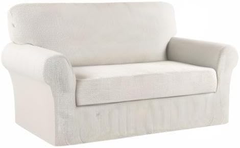 Turquoize Stretch Sofa Slipcover 2 Pieces Sofa Cover Couch Cover