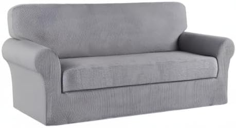 Turquoize Stretch Sofa Slipcover 2 Pieces Sofa Cover Couch Cover