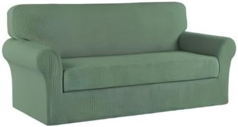 Turquoize Stretch Sofa Slipcover 2 Pieces Sofa Cover Couch Cover