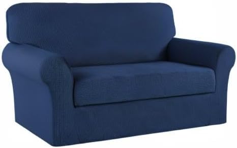 Turquoize Stretch Sofa Slipcover 2 Pieces Sofa Cover Couch Cover