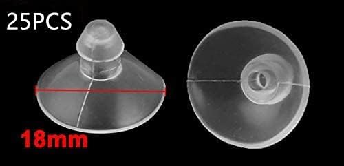 18mm/0.7" Furniture Desk Glass Transparent Anti-Collision Suction Cups Sucker
