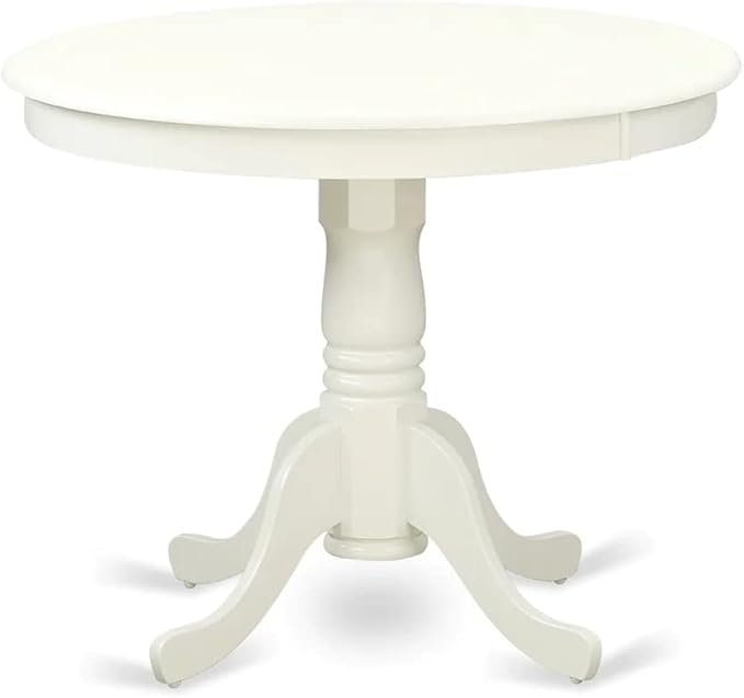East West Furniture ANVA3-LWH-C 3 Piece Dining Table Set