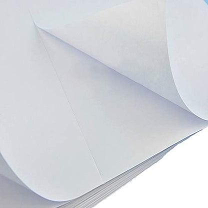 BESTEASY 1000 Round Corner Half Sheet Self Adhesive Shipping Labels for Laser and Ink Jet Printers, White Blank (500 Sheets, 1000 Labels)