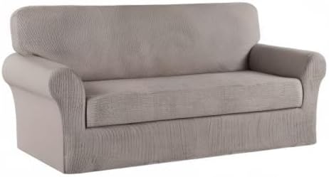 Turquoize Stretch Sofa Slipcover 2 Pieces Sofa Cover Couch Cover