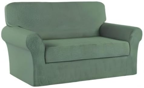 Turquoize Stretch Sofa Slipcover 2 Pieces Sofa Cover Couch Cover