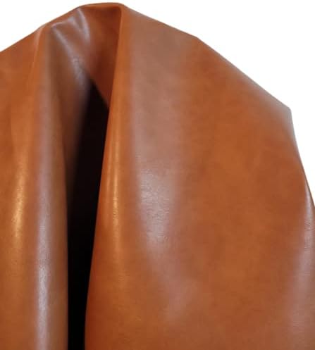 Golden Tan Soft Faux Leather Fabric Sheet PU Leather Sold by The Yard Synthetic