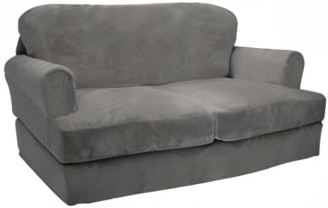 CUCRAF T Cushion Sofa Cover 3 Piece Loveseat Slipcovers, Soft Thick Velvet
