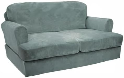 CUCRAF T Cushion Sofa Cover 3 Piece Loveseat Slipcovers, Soft Thick Velvet
