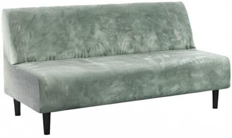 H.VERSAILTEX Real Velvet Futon Cover Armless Sofa Covers Sofa Bed Covers