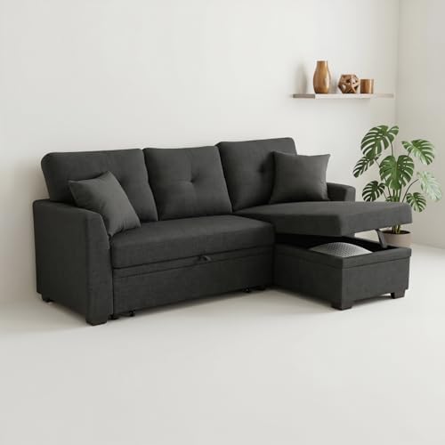 Convertible Sofa Bed, L Shape Sleeper Sofa