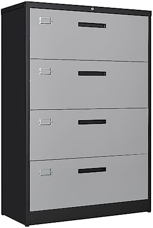 Letaya 4 Drawer Lateral Metal Filing Cabinet