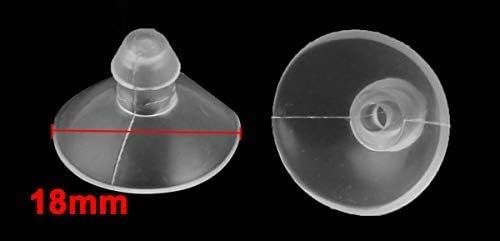 18mm/0.7" Furniture Desk Glass Transparent Anti-Collision Suction Cups Sucker