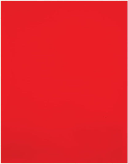 JAM PAPER Custom Printed Semi-Gloss Folders with Round Corner Pockets - Personalized Logo & Text - 10 pt C2S - Red - 250/Pack