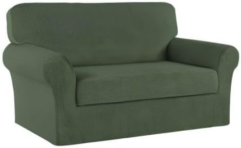 Turquoize Stretch Sofa Slipcover 2 Pieces Sofa Cover Couch Cover