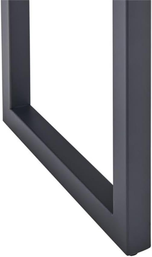 Claremont Rustic Wood Nesting End Tables, Solid Wood and Black-Finished Metal