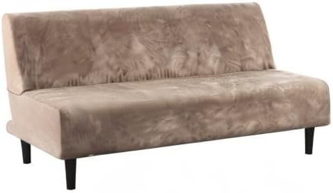 H.VERSAILTEX Real Velvet Futon Cover Armless Sofa Covers Sofa Bed Covers