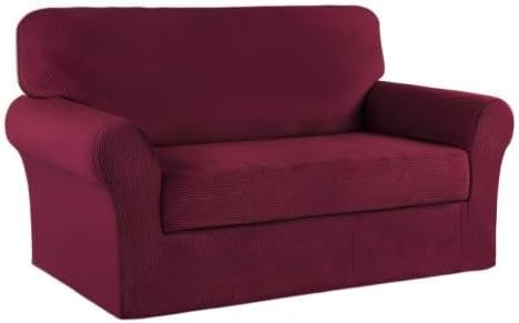 Turquoize Stretch Sofa Slipcover 2 Pieces Sofa Cover Couch Cover