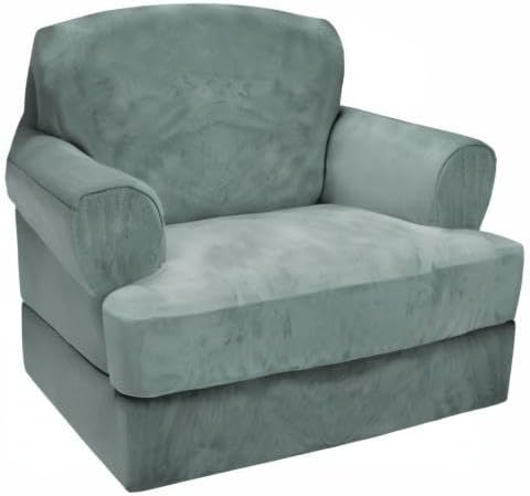 CUCRAF T Cushion Sofa Cover 2 Piece Armchair Slipcovers, Soft Thick Velvet