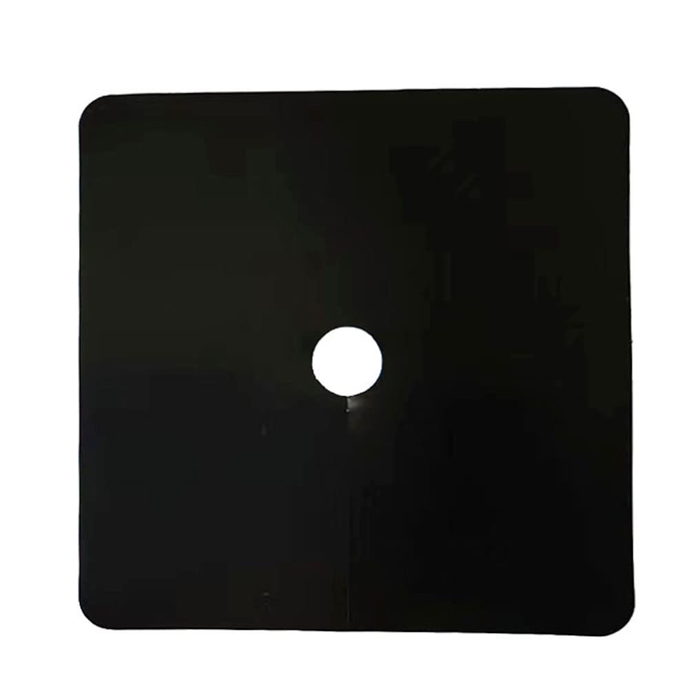 Plant Grow Lids for Pots and Rockwool Blocks (4'' x 4'' Square Block Covers - Packof 120, Black & White)
