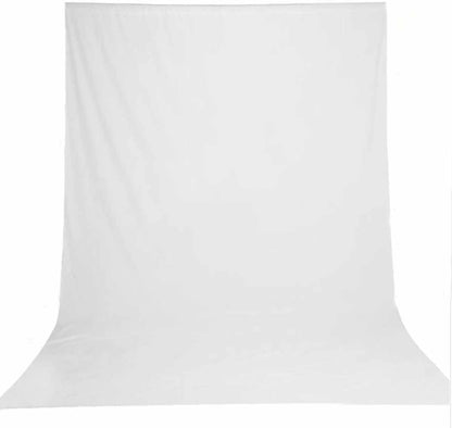6X9 ft Photo Backdrop White Backdrop for Photoshoot, Non-Reflective Soft White Backdrop for Home Studio, Baby Photography, YouTube Content & Live Streaming（only 1x Background）