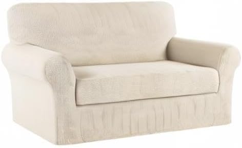 Turquoize Stretch Sofa Slipcover 2 Pieces Sofa Cover Couch Cover