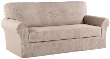Turquoize Stretch Sofa Slipcover 2 Pieces Sofa Cover Couch Cover