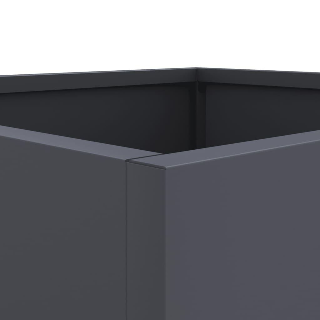 YAFF Planter Anthracite Cold-rolsteel Medium Durable Planter,Pots & Planters-841573