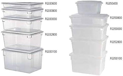 Rubbermaid Commercial Products Food Storage Box, 2.75 Gallon Capacity, White, for Restaurant/Kitchen/Cafeteria